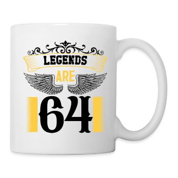 Legends are 64 years old, birthday 64 - Mug - white - Right