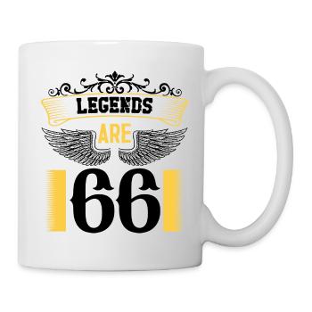 Legends are 66 years old, birthday 66 - Mug - white - Right