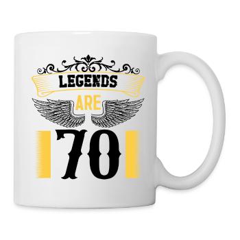 Legends are 70 years old, birthday 70 - Mug - white - Right