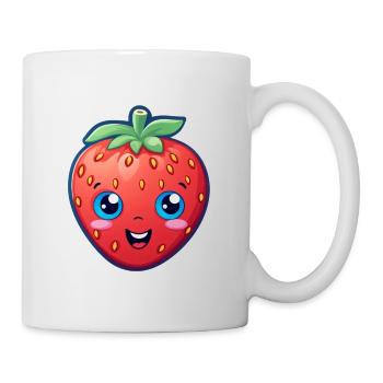 Anime à la fraise - Mug blanc - blanc - Droite
