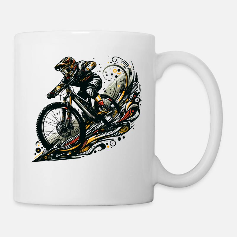 VTT VTT Descente Cadeau - Mug blanc - blanc
