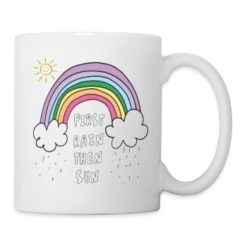 Regenbogen - Tasse - Weiß - Rechts