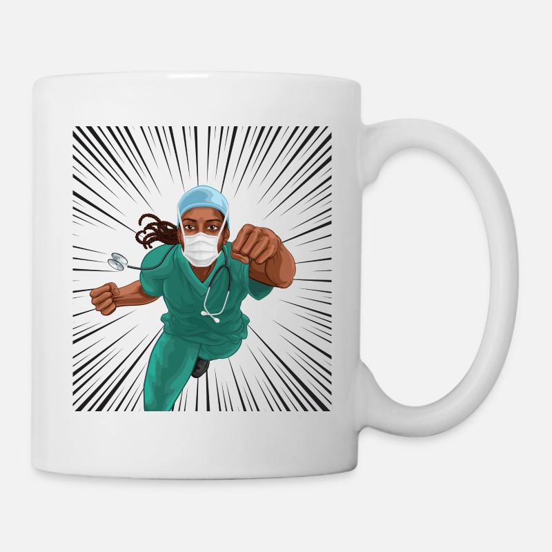 Krankenschwester Heldin - Tasse - Weiß