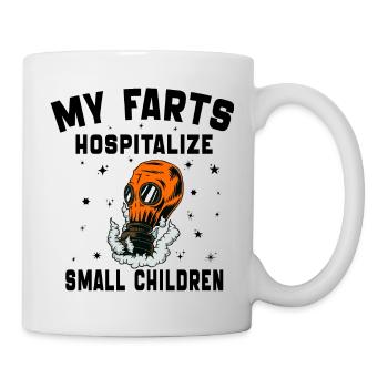 My Farts Hospitalize Small Children DAA Fart Jokes - Mug - white - Right