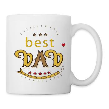 best dad - Tasse - Weiß - Rechts