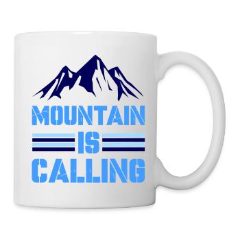 mountain adventure is calling - Tasse - Weiß - Rechts