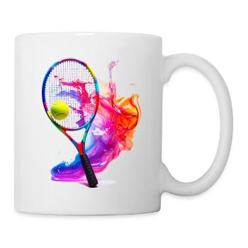 Tennis, a sport that is fun and keeps you fit - Mug - white - Right
