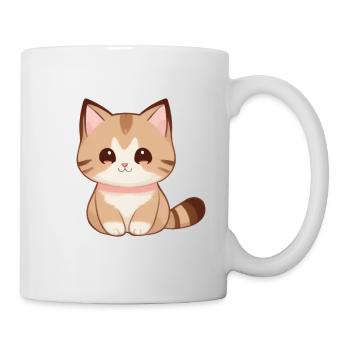 Cat Drawing, Cute Cat, Baby Cat - Mug - white - Right
