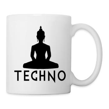Musique techno - Mug blanc - blanc - Droite