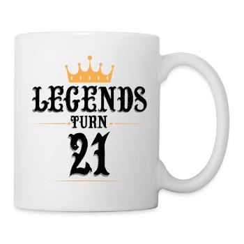 21 Birthday, Legends Turn 21 - Mug - white - Right