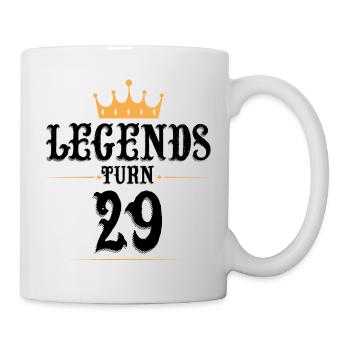 29 Birthday, Legends turn 29 - Mug - white - Right