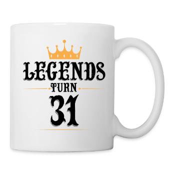 31 Birthday, Legends Turn 31 - Mug - white - Right
