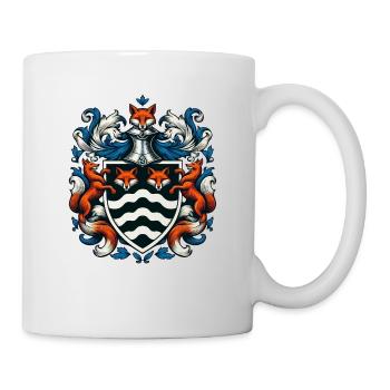 Fuchs Wappen Zwei - Tasse - Weiß - Rechts