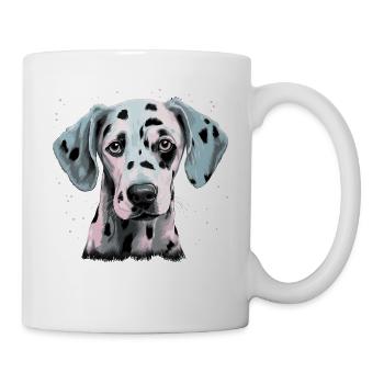 Niedlicher Dalmatiner - Tasse - Weiß - Rechts