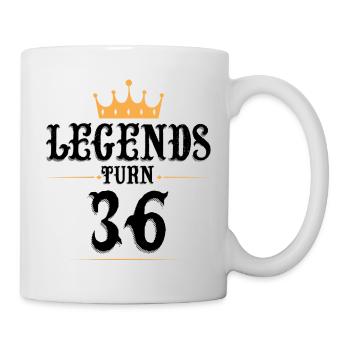 36 Birthday, Legends Turn 36 - Mug - white - Right