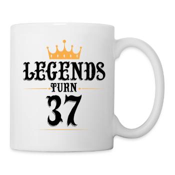37 Birthday, Legends Turn 37 - Mug - white - Right