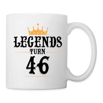 46 Birthday, Legends Turn 46 - Mug - white - Right