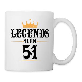 51 Birthday, Legends Turn 51 - Mug - white - Right