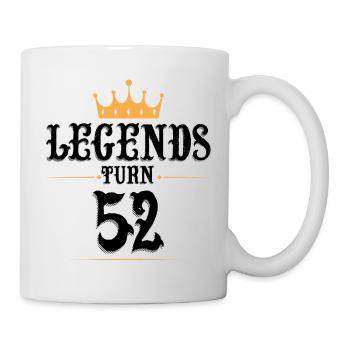 52 Birthday, Legends Turn 52 - Mug - white - Right