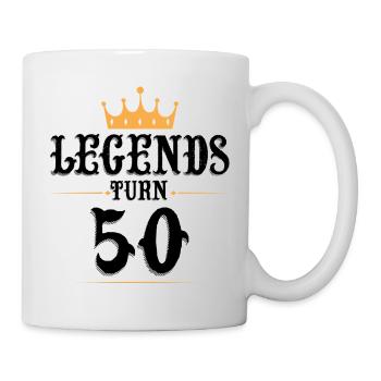 50 Birthday, Legends turn 50 - Mug - white - Right