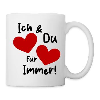Me and you forever in love - Mug - white - Right