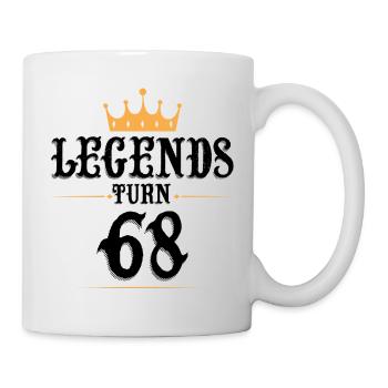 68 Birthday, Legends Turn 68 - Mug - white - Right