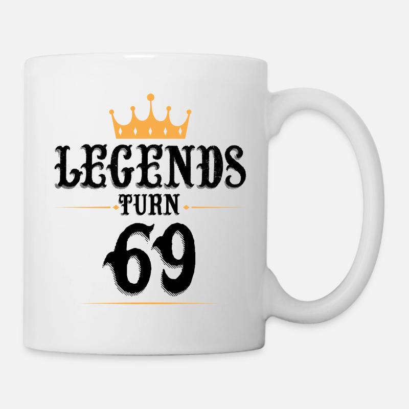 69 Anniversaire, Légendes fête ses 69 ans - Mug blanc - blanc
