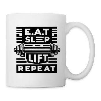 Mantra de gymnastique audacieux - Mug blanc - blanc - Droite
