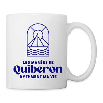 Quiberon, les marées Bretagne Morbihan 56 bzh - Mug blanc - blanc - Droite