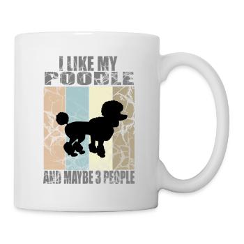 ICH MAG MEINEN PUDEL - Tasse - Weiß - Rechts