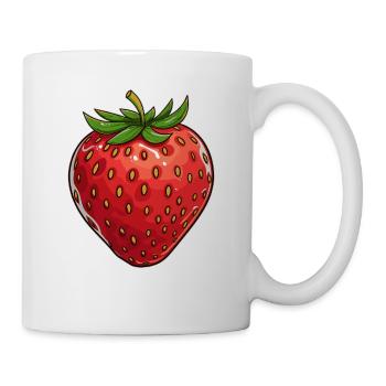 Fraise - Mug blanc - blanc - Droite