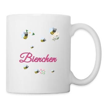 Bienchen, Bienen, bienenkostüm, karneval - Tasse - Weiß - Rechts