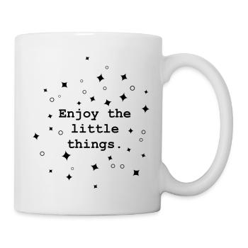 Enjoy the little things. - Mug - white - Right