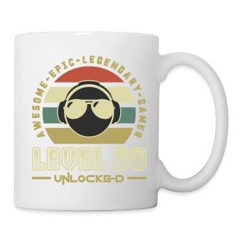 Level 30 - Mug blanc - blanc - Droite