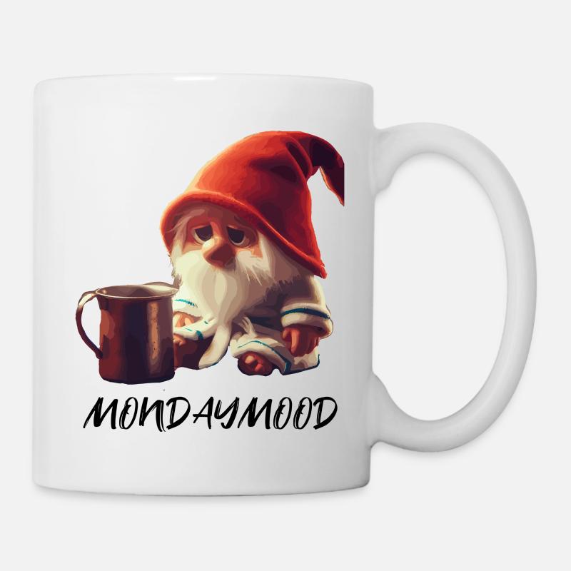 Mondaymood - Montagsmuffel bunt - Tasse - Weiß
