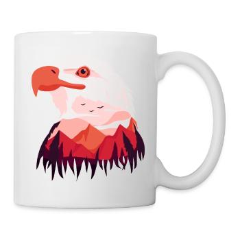 Adler Weißkopfseeadler - Tasse - Weiß - Rechts