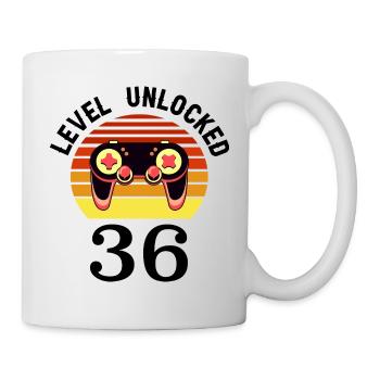 Niveau 36 débloqué 36 Anniversaire 36 ans - Mug blanc - blanc - Droite
