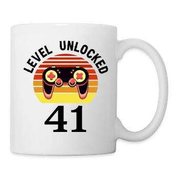 Level 41 unlocked 41 Birthday 41 years old - Mug - white - Right