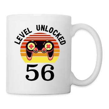 Level 56 unlocked 56 Birthday 56 years old - Mug - white - Right