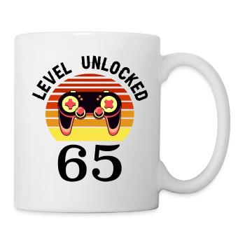 Level 65 unlocked 65 Birthday 65 years old - Mug - white - Right