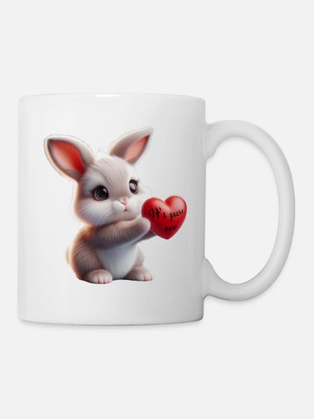 Bunny - mon cœur t’appartient - Mug blanc - blanc