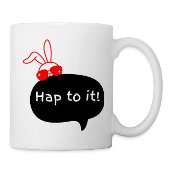 Hap to it - Belter Bunny - Mug blanc - blanc - Droite