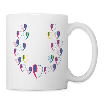 les ailes du coeur d'une femme amoureuse. - Mug blanc - blanc - Droite