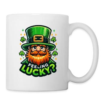 Feeling Lucky Leprechaun: St. Patrick's Day gift - Mug - white - Right