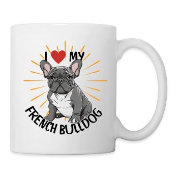 I Love My French Bulldog - Mug - white - Right