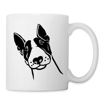 Miniature Bull Terrier - Mug blanc - blanc - Droite