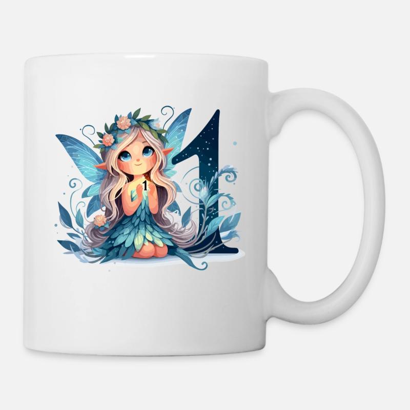 Cadeau d’anniversaire 11 ans fée elfe - Mug blanc - blanc