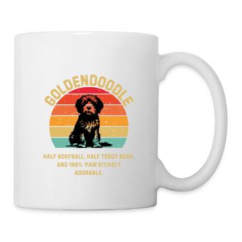 Goldendoodle Retro Sunset - Mug - white - Right