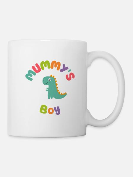 Mamans garçon Dino - Mug blanc - blanc