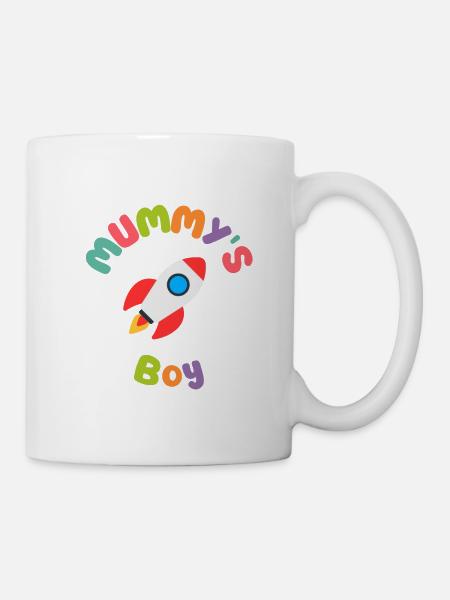 Mummys Boy Rocket - Mug - white
